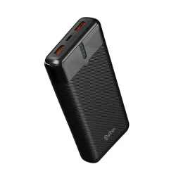 pTron Dynamo Surge 20000mAh 22.5W Fast Charging Power Bank, Supports VOOC/Wrap/Dash USB Charging, USB Type-C Input, 20W 