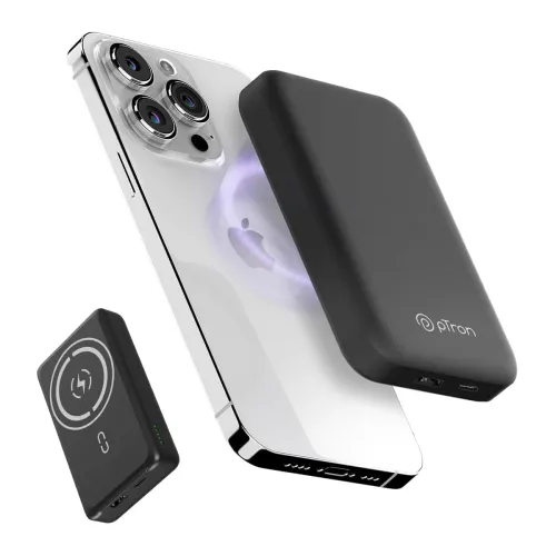 Image of pTron Dynamo Arc 10000mAh 22.5W Magnetic Power Bank