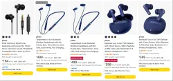 pTron Earphones & Earbuds at minimum 80% Discount