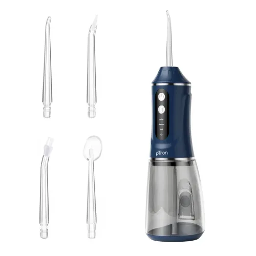Image of pTron EaseMate Oral Irrigator D2, Portable, Cordless & Rechargeable, 3 Cleaning Modes, 300ml Water Tank, IPX6 Water-resi
