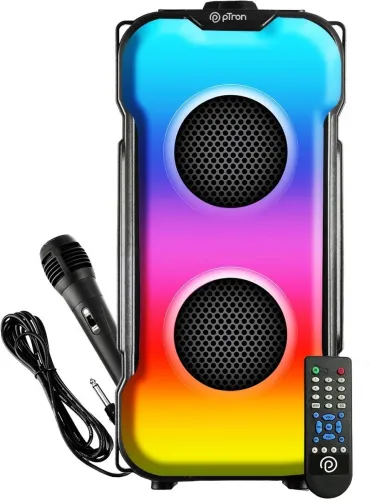 Image of PTron Fusion Party Bluetooth Speaker (Black)