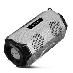 pTron Fusion Rock V2 16W Portable Bluetooth Speaker with Punchy Sound, 6Hrs Playtime, Speaker for Phone/Laptop/Tablets/Projectors, BT5.0/Aux/TF Card/USB Drive Playback & TWS Function (Silver...