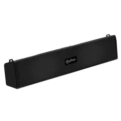 pTron Fusion Wave 16W Mini Bluetooth Soundbar Speaker with up to 19Hrs Playback Time, Soundbar for Phone /TV /Laptop /Tablets / Projectors & BT5.0 /Aux /TF Card/USB Drive Playback (Silk Blac...