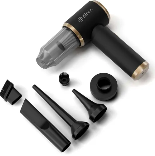 Image of pTron NeoVac X2 Car Vacuum Cleaner with Anti-Bacterial Cleaning (Black)