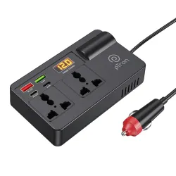 pTron PowerEdge 200W Car Laptop Charger/Car Power Inverter with 2 USB
