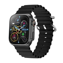 pTron Reflect Pro 1.85\' Smartwatch, Bluetooth Calling, Full Touch Display 600 NITS, Digital Crown,Metal Frame, 100+ Watch Faces, HR, SpO2, Voice Assist, 5 Days Battery Life, IPX68 Waterproo...