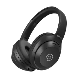 pTron Studio Classic w/ 75Hrs Playtime, Wireless Over Ear Headphones w/HD Mic, Dual Device Pairing, TruTalk AI-ENC Calls, Low-Latency Game & Music, Deep Bass, BT5.4 & Type-C Charging (Black)