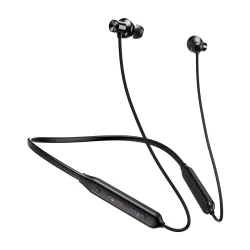 pTron Tangent Rush w/ 50Hrs Playtime, Pristine Sound, Dual-Device Pairing, Bluetooth 5.4 Wireless in-Ear Earphones with Mic, Voice Assistant, Type-C Fast Charging & IPX5 Water Resistant (Jet...