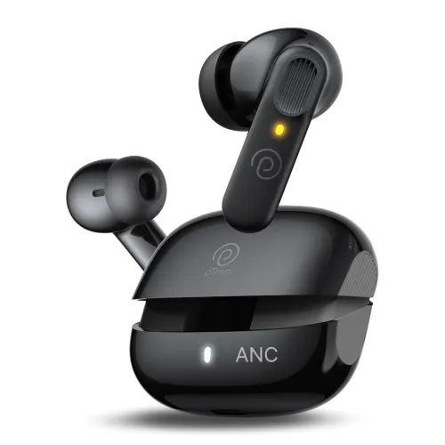 Image of pTron Zenbuds 1 V2 ANC Earbuds (Black)