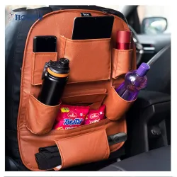 PU Leather Auto Car Back Seat Organizer