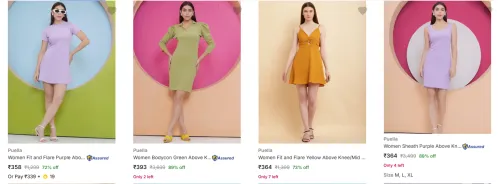 Image of Puella Women's Dresses upto 89% Discount
