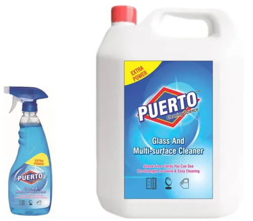 Image of Puerto 500 ml + 5 Ltr Refill Glass and Surface Cleaner Liquid Spray |