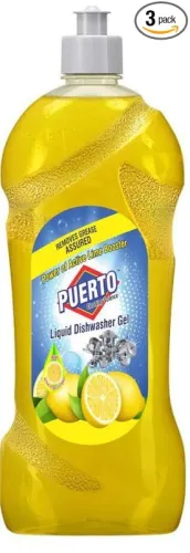 Image of Puerto Dishwash Gel Refill Can 750 ml (Pack of 3)