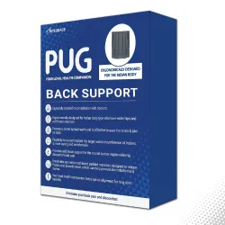 Pug Back Support (Pack of 1) | The Ultimate Solution for Back Pain Relief | Ergonomically designed for the Indian body | Offers Ideal Support, Eases Pain, and Enhances Flexibility with breat...
