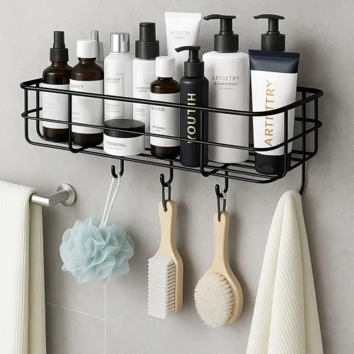 Image of PulGos Self-Adhesive Wall Shelf Organizer 
