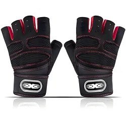 PulseITGripGloves Weightlifting Gloves for Men & Women | 12-Inch Wrist Wrap Support & Anti-Slip Padded Palm | Gym Gloves for Workout, Powerlifting, Strength Training & Heavy Lifting | Black,...