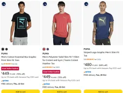 Puma Mens clothing at minimum 70% Discount