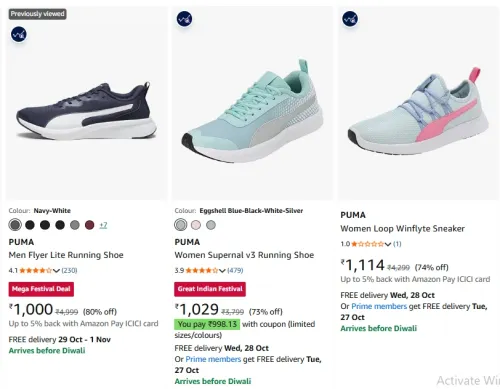 Image of Puma Sneaker at minimum 80% Discount