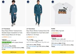 PUMA Boys Track Suit at up to 85% Discount