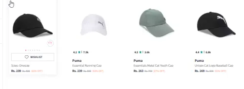 Image of Puma Caps Minimum 60% Discount