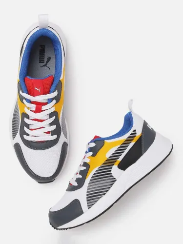 Image of Puma Cblock IDP Sneakers For Men (White , 7)
