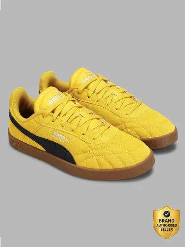 Image of PUMA Club II Indoor ESD Sneakers For Men (Yellow , 9)
