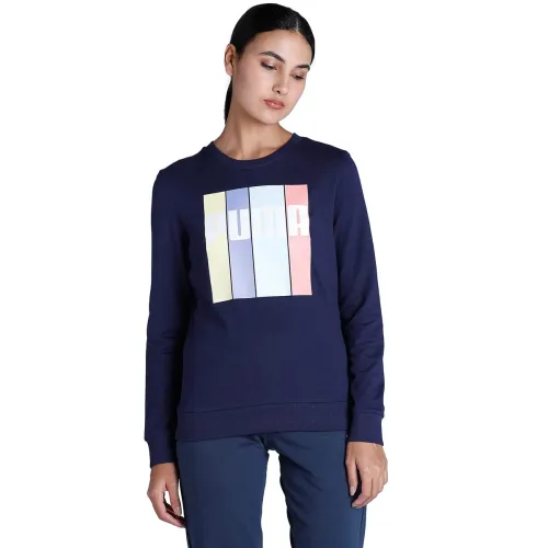 Image of Puma Cotton Women Crew Neck Sweatshirt