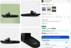 PUMA Leadcat 2.0 Men Slides (Black , 10)