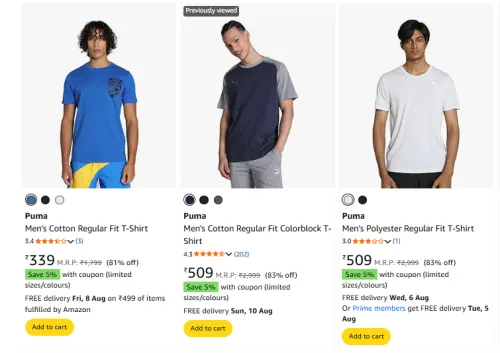 Image of Puma Men Clothing Minimum 80% Discount