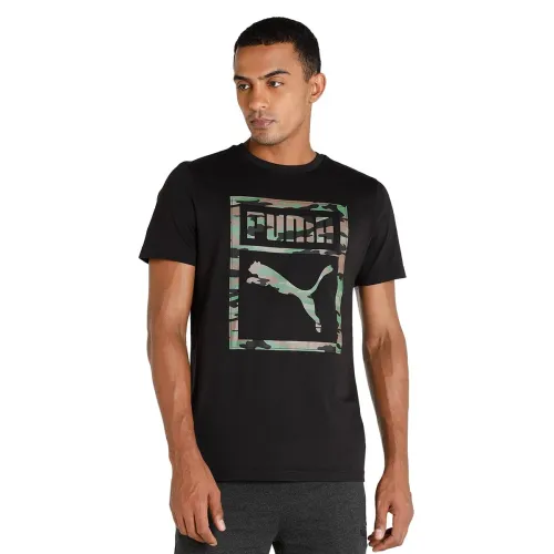 Image of Puma Men Cotton Printed Slim Fit T-Shirt