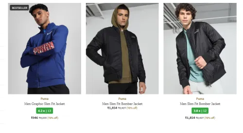 Image of Puma Men Jacket Starting @ ₹946