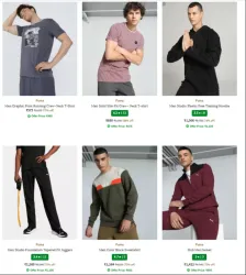 Puma mens Clothing up to 75% Discount