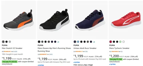 Image of Puma Men's Footwears up to 73% Discount