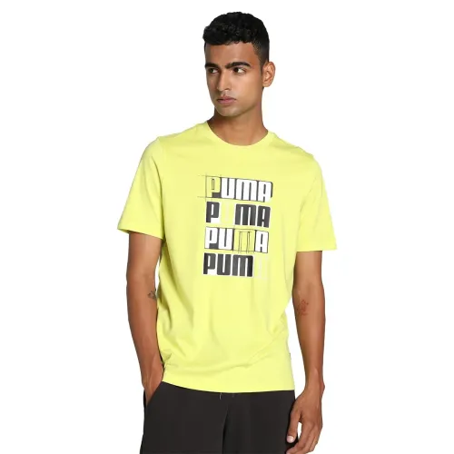 Image of Puma Men's Printed Regular Fit T-Shirt