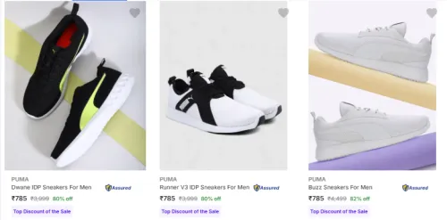 Image of Puma Men's Shoes at Minimum 82% Discount 