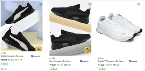 Image of Puma Men's Shoes at minimum 73% Discount