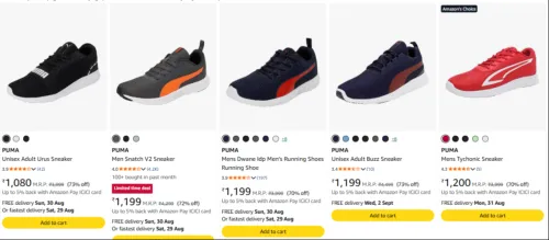 Image of Puma Men's shose Upto 70% Discount