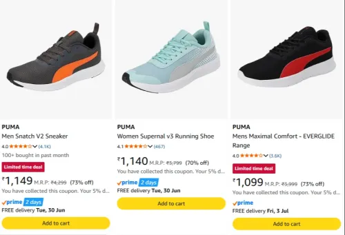 Image of Puma Men's Sneaker Upto 75% Discount