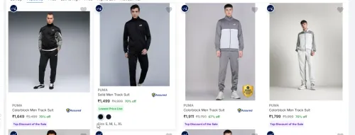 Image of PUMA Men's Tracksuits at minimum 70% Discount