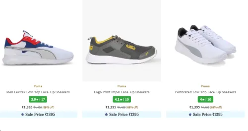 Image of Puma Men Shoes Minimum 60% Discount