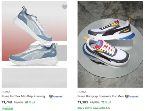 Image of Puma Men Shoes Minimum 70% Discount