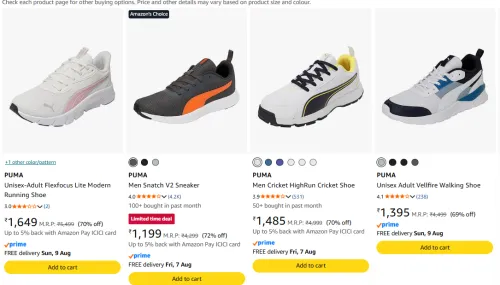 Image of Puma Men Shoes Minimum 70% Discount