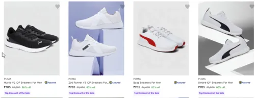 Image of Puma Men Shoes Starting @ ₹785