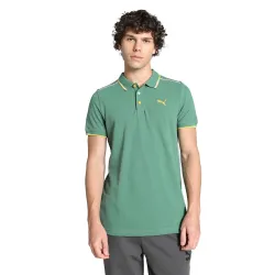 Puma Men Tipped Collar Pure Cotton Regular Fit Polo Shirt