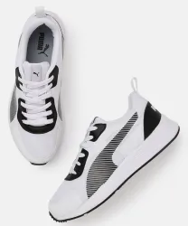 Puma Men White Black Colourblocked IDP Sneakers