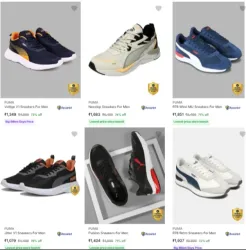 PUMA Men’s Casual Shoes at minimum 71% Discount
