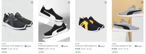 Image of Puma Men’s Casual Shoes at minimum 70% Discount