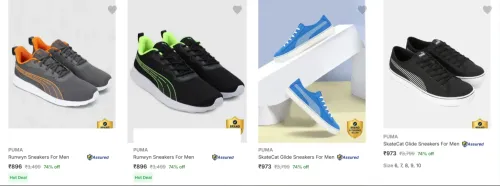 Image of Puma Men’s Casual Shoes at minimum 70% Discount