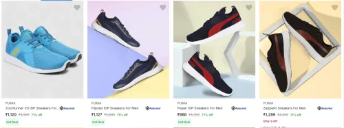 Image of Puma Men’s Casual Shoes at minimum 70% Discount