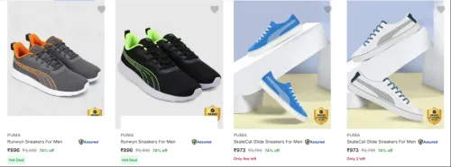 Image of Puma Men’s Casual Shoes at minimum 70% Discount